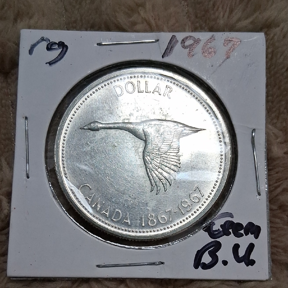 1967 Centennial CDN. Silver Dollar
